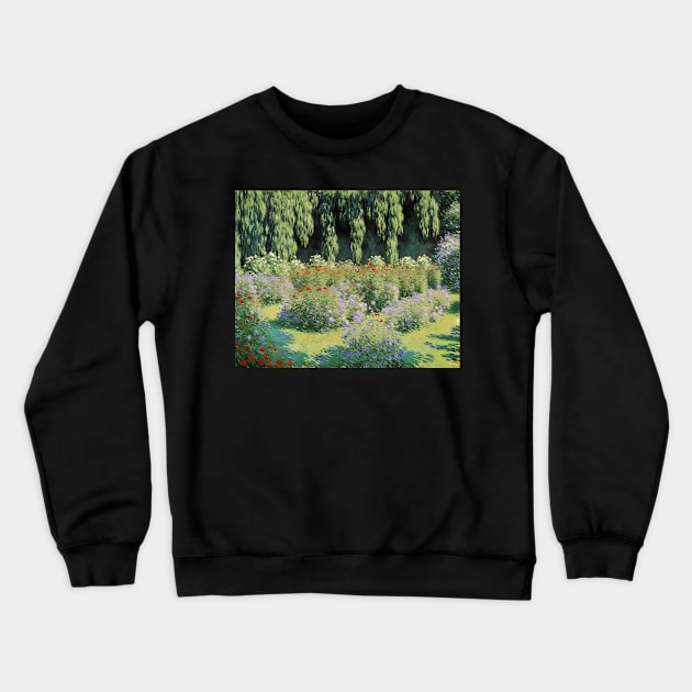 Backyard Old Home Garden Crewneck Sweatshirt by Fantasyscape